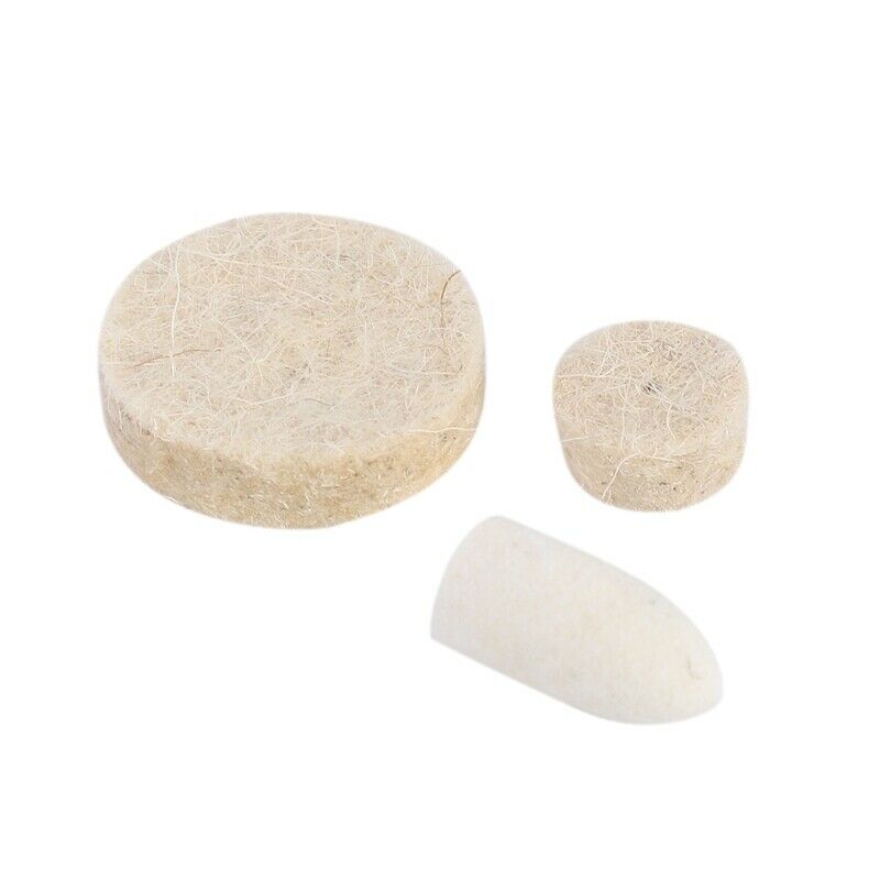 88 Pcs Wool Felt Polishing Wheels Buff Pad With Mandrel For For All Rotary TooS6