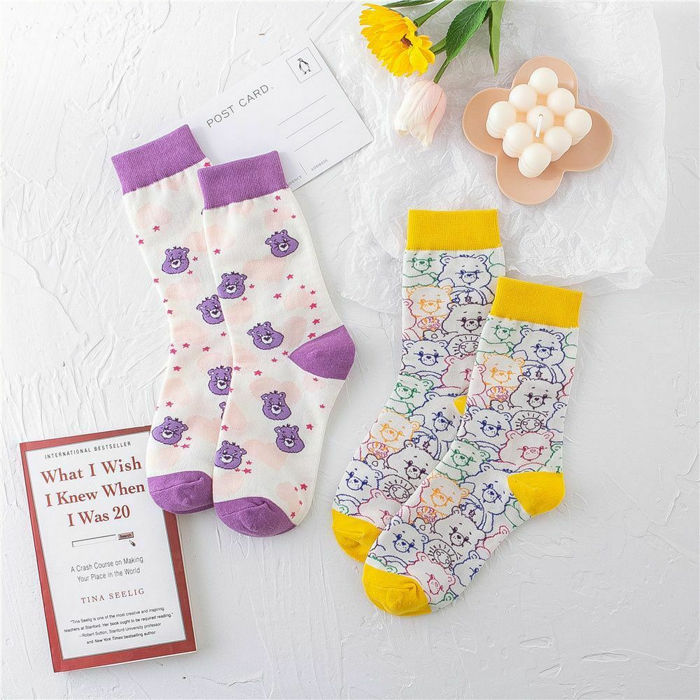 Bear Sailor Warm Cute Cotton Socks Female Sox Cartoon Stockings Streetwear