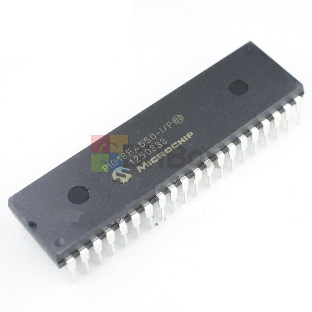1PC PIC18F4550-I/P MICROCHIP PIC18F4550 DIP-40 CHIP IC NEW