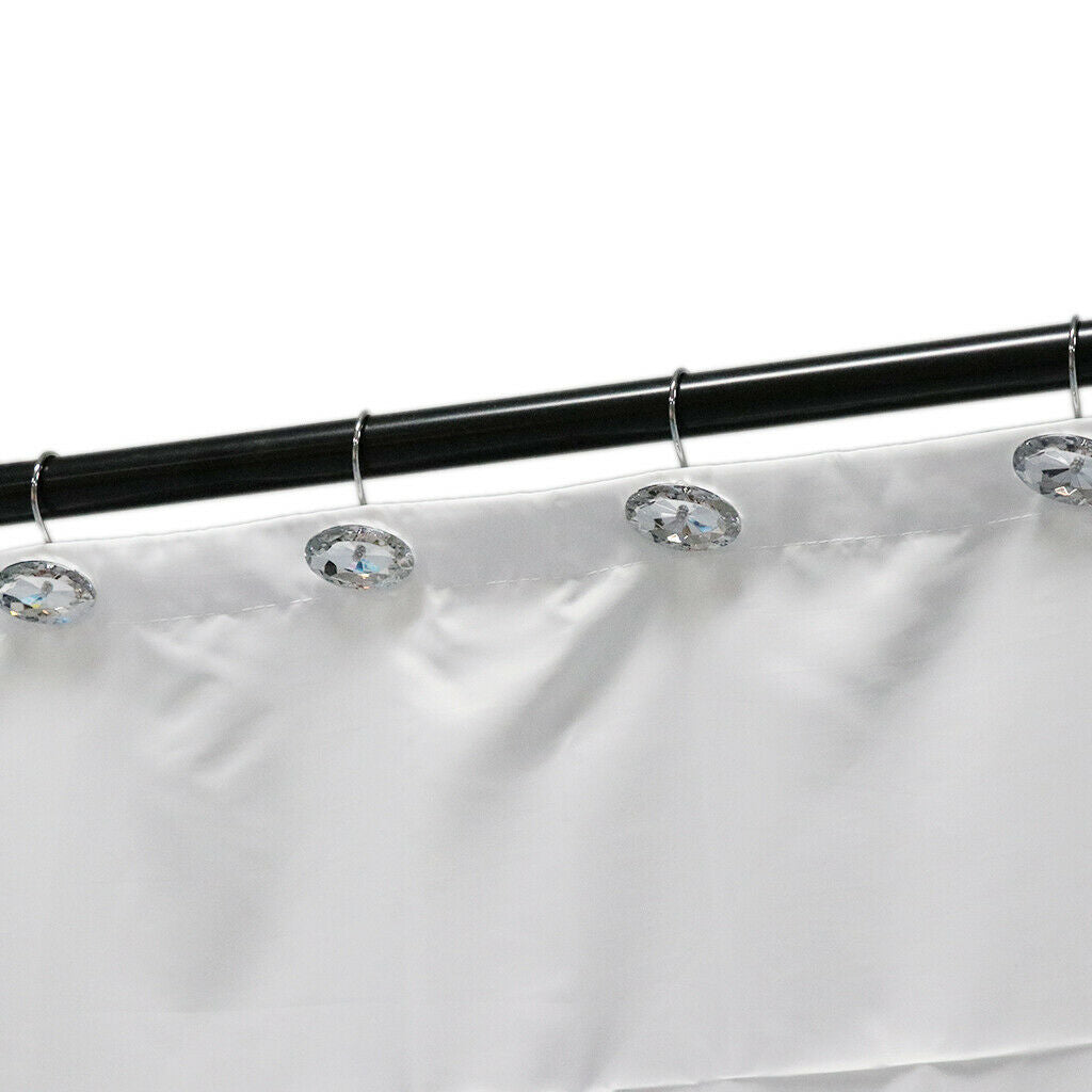 Pack Rhinestone Window Curtain   Hook Drapery Valance Hanger Hook White