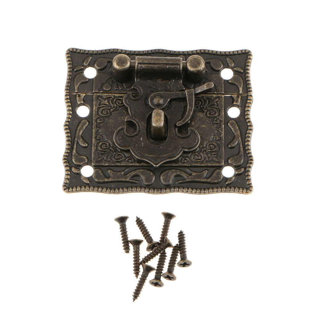 Mini Hinge Kits Wooden Box Lock Jewelry Box Hasp Latch Lock Buckle Bolt