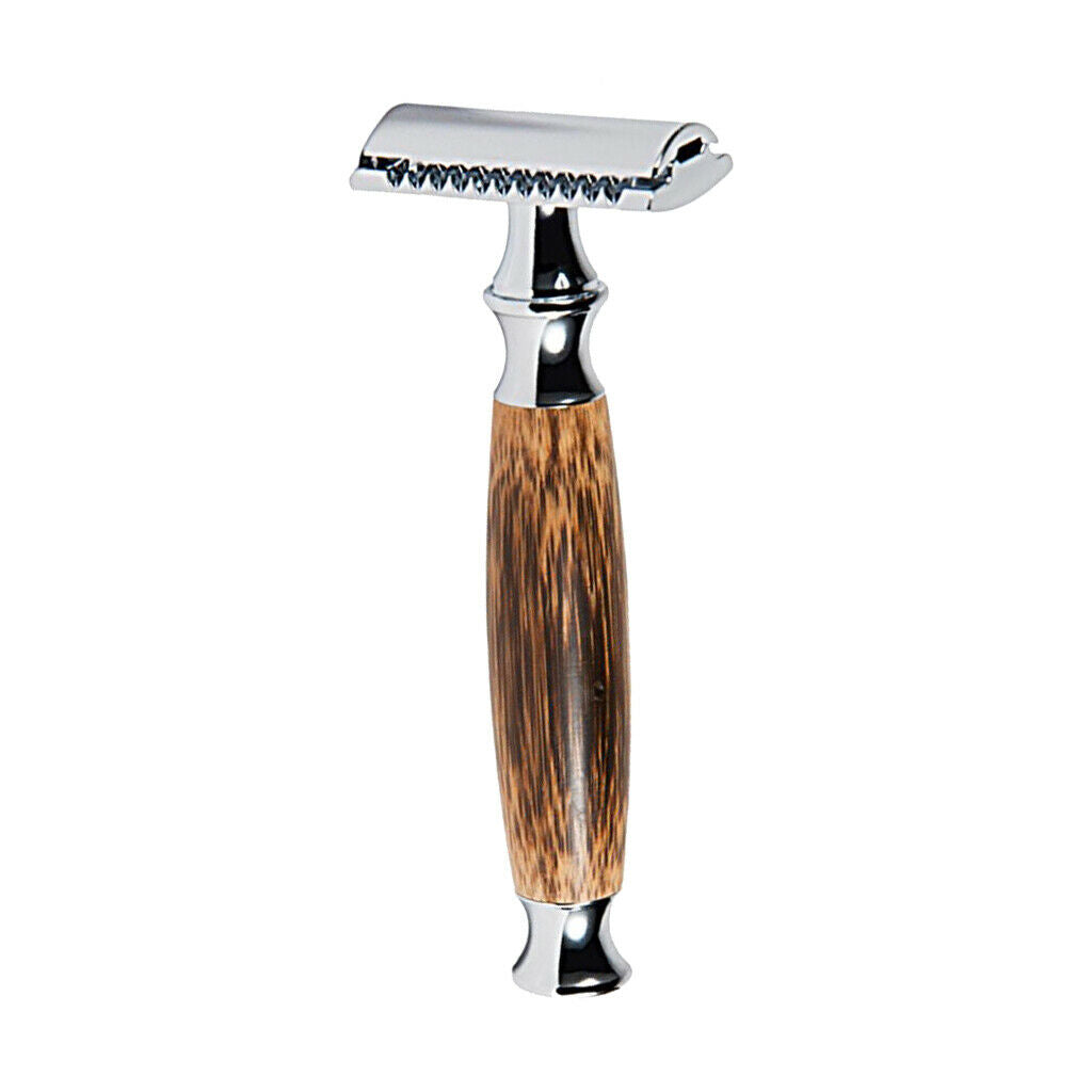Bamboo Handle Manual Double Edge Shaving Safety Razors Shaver Daily Shaving