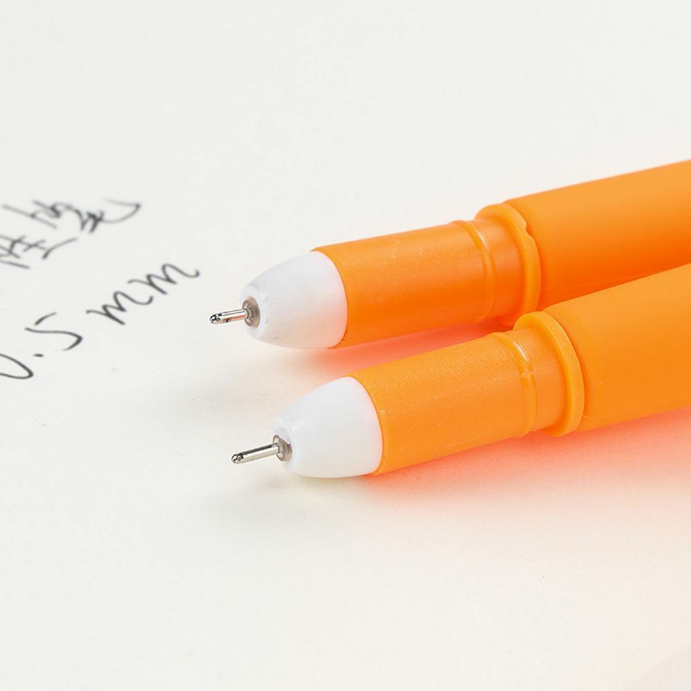 1pc Novelty Cute Carrot 0.5mm Plastic Gel Pen Office School Gift Stationery Pen