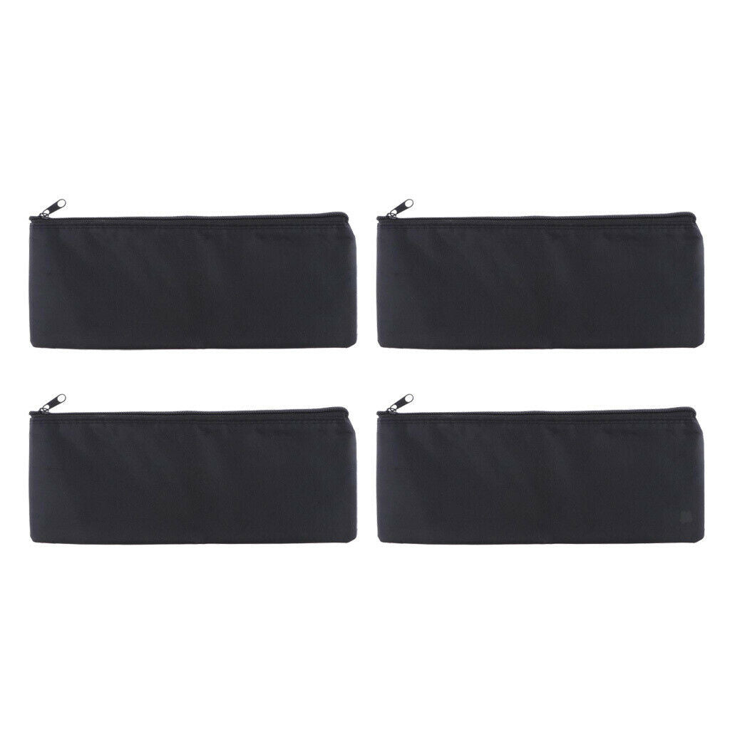 4 Pieces Protective Zipper Bag Pouch 31x11cm KTV Bar Outdoors Travel Access