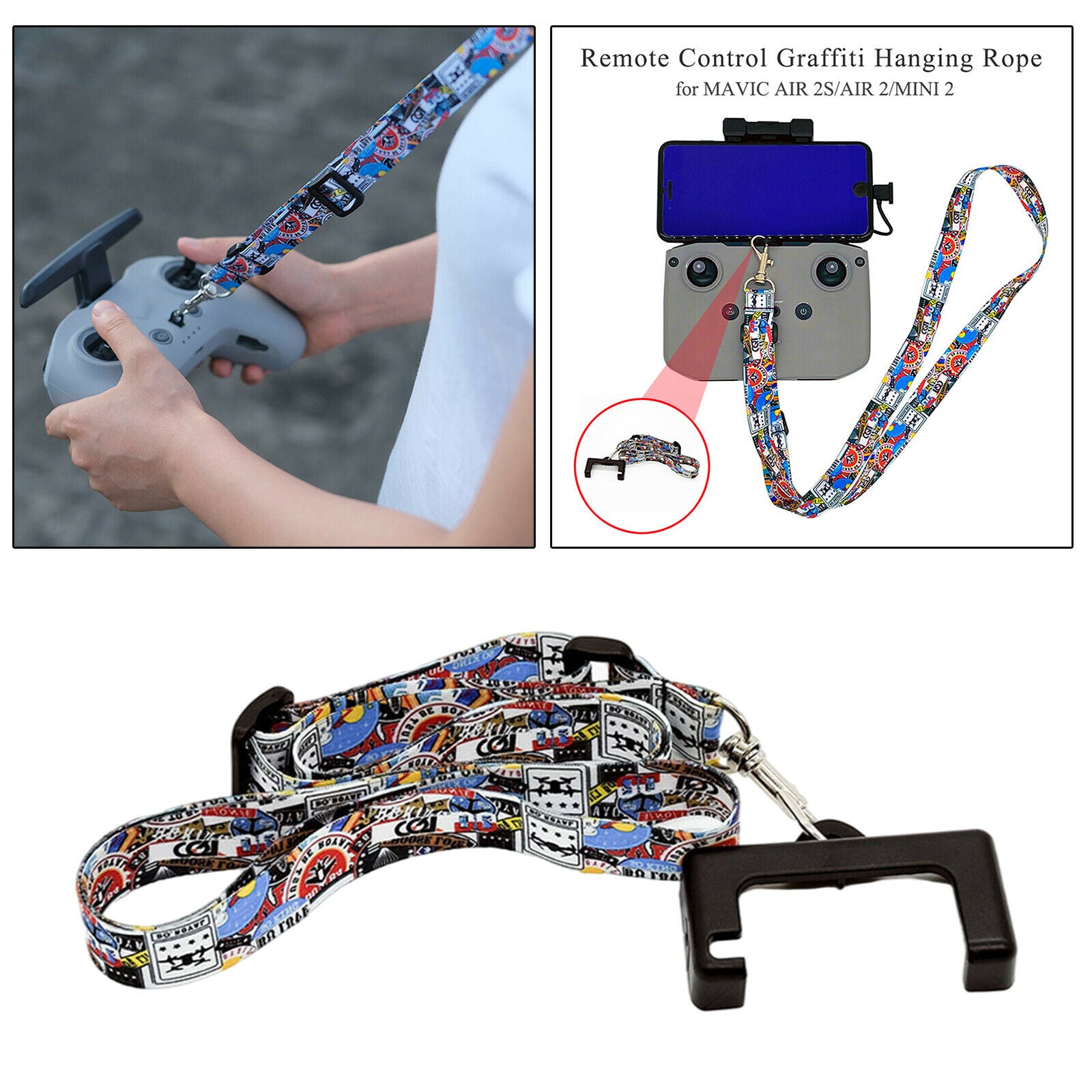 Neck Strap Lanyard w/Bracket for DJI Mavic air 2s air2 mini2 Accessories
