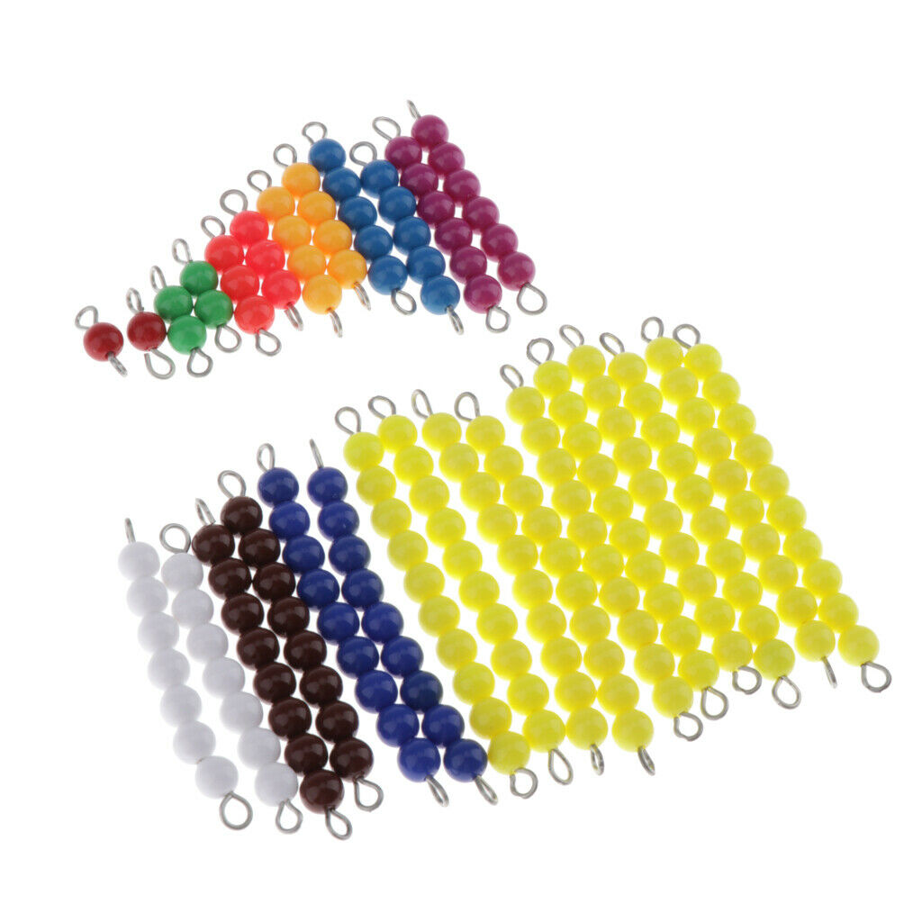Math Materials 28pcs Couting Beads Bars without box for Preschool