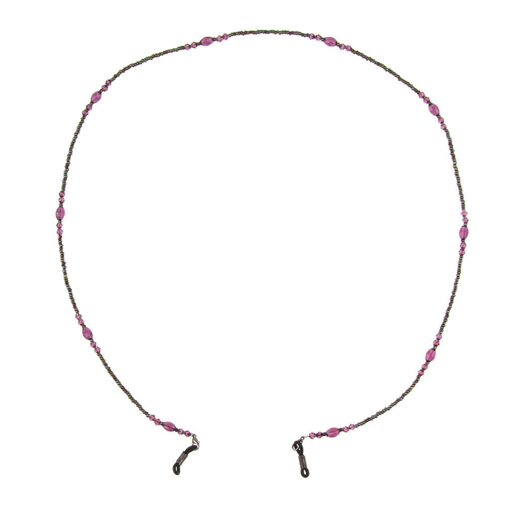Women Beaded Eyeglasses Sunglasses Holder Retainer Cord