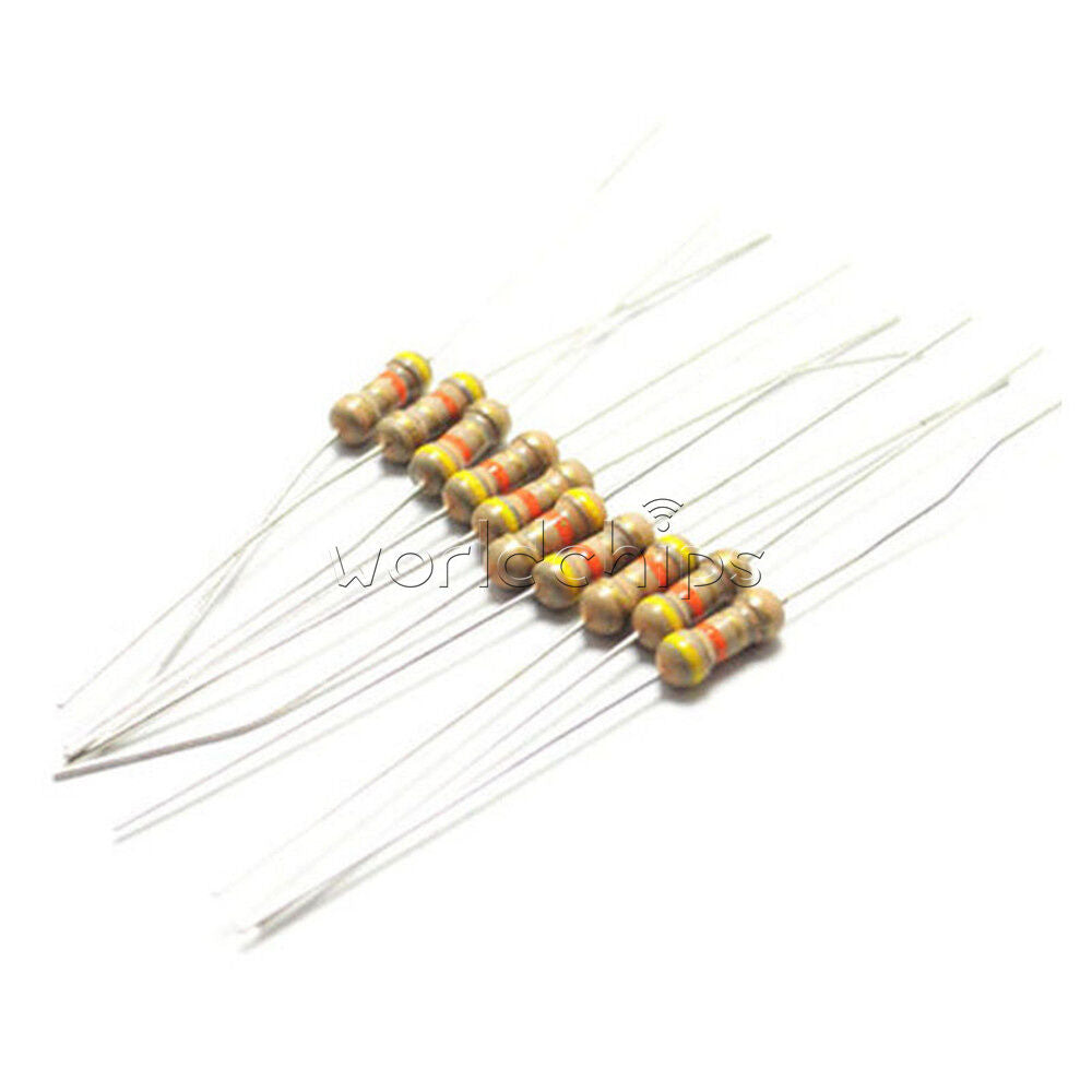 500PCS 100 Ohms 1/4W 0.25W 5% Carbon Film Resistors  Resistance