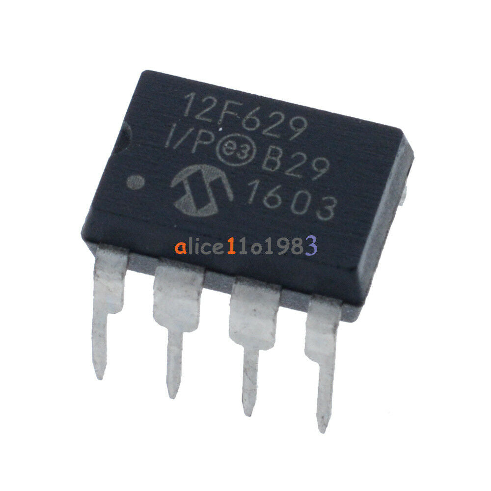 2PCS MCU IC MICROCHIP DIP-8 PIC12F629-I/P 12F629-I/P 12F629 NEW