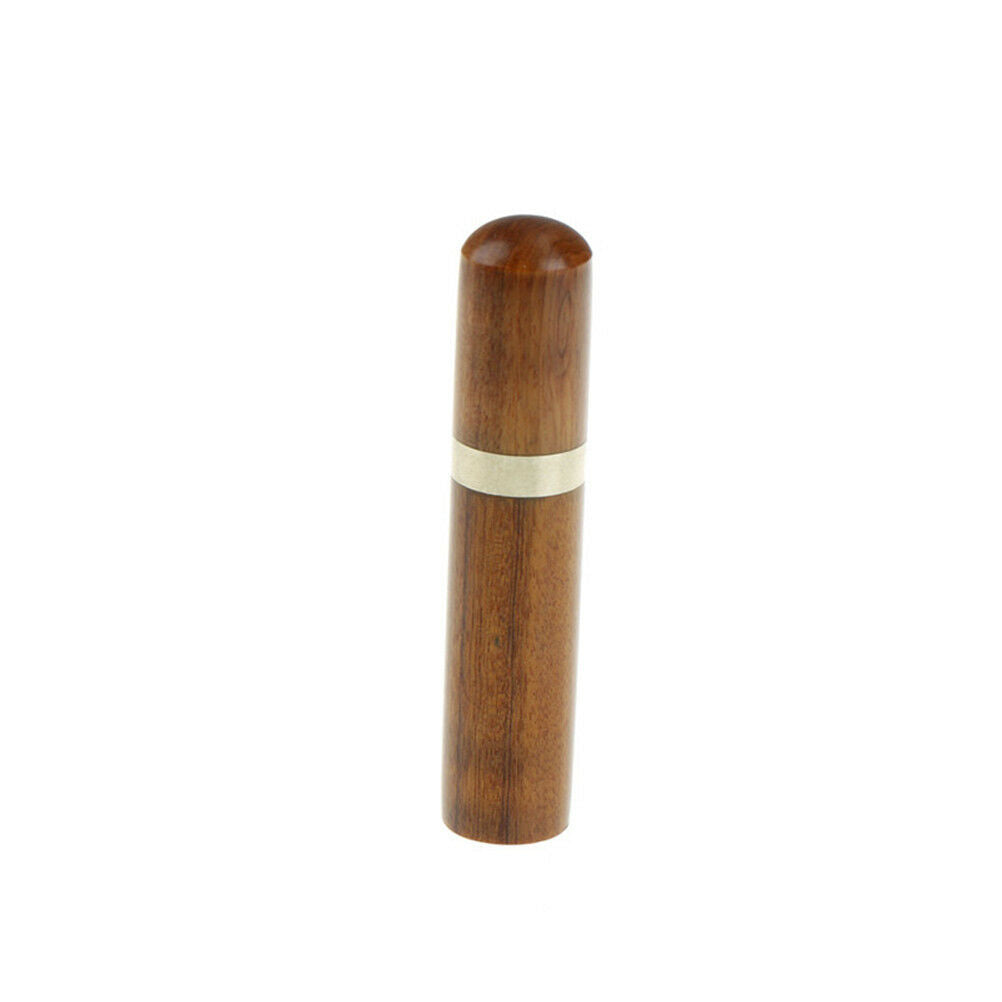 Ebony Wood Toothpick Holder Box Capsule Case Handmade Craft Room Deco.l8