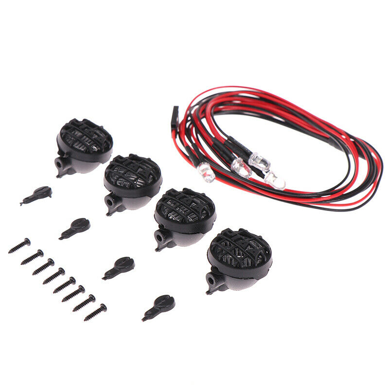 4pcs Led Spotlight Roof Light Lampshade For 1/10 RC Crawler Car D90 D1.l8