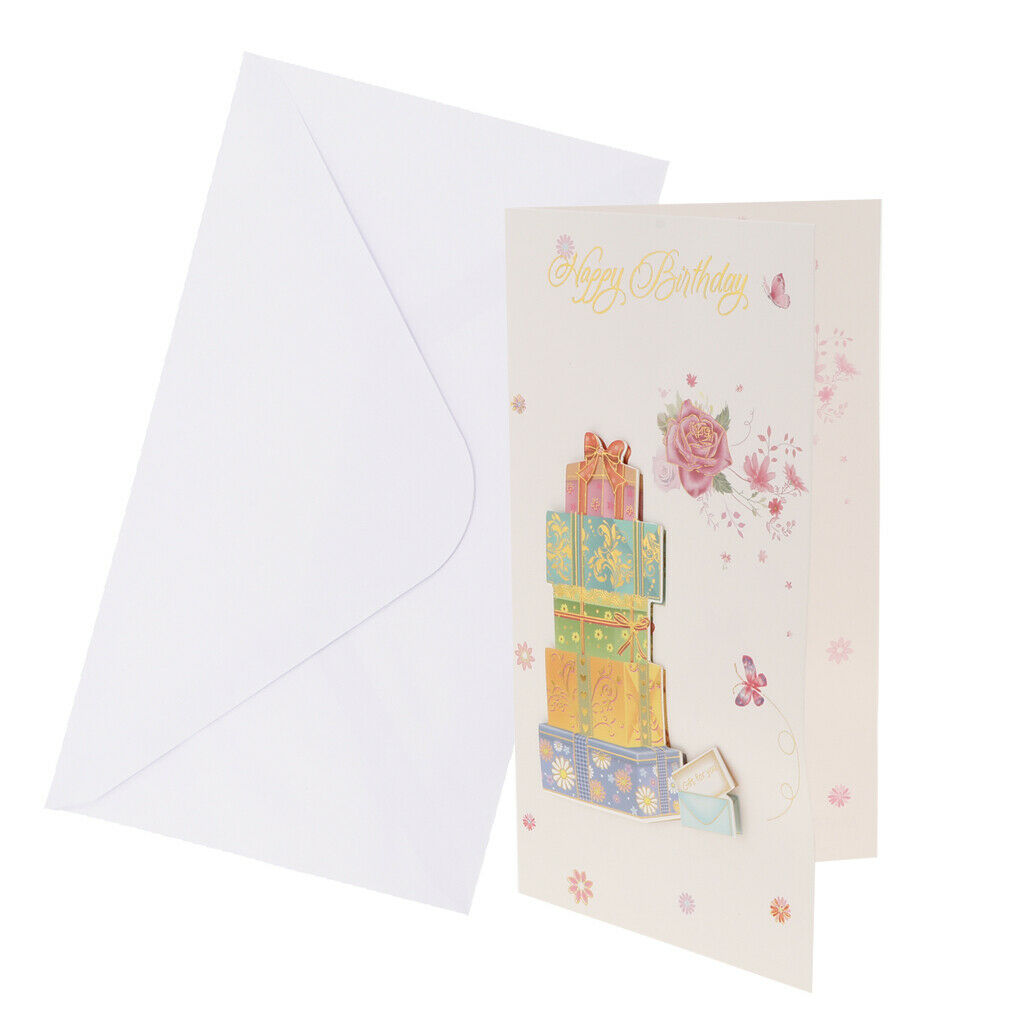 6 Pieces Birthday Card Happy Birthday Cards Box Set Kids Birthday Party Baby