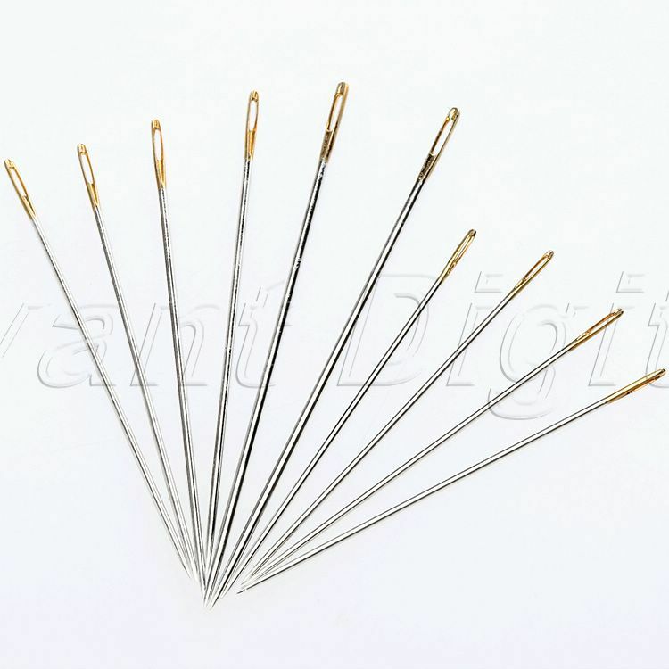 10pcs Sewing Needles Pins For Leather Canvas Craft Hand Cross Stitch Repair Tool