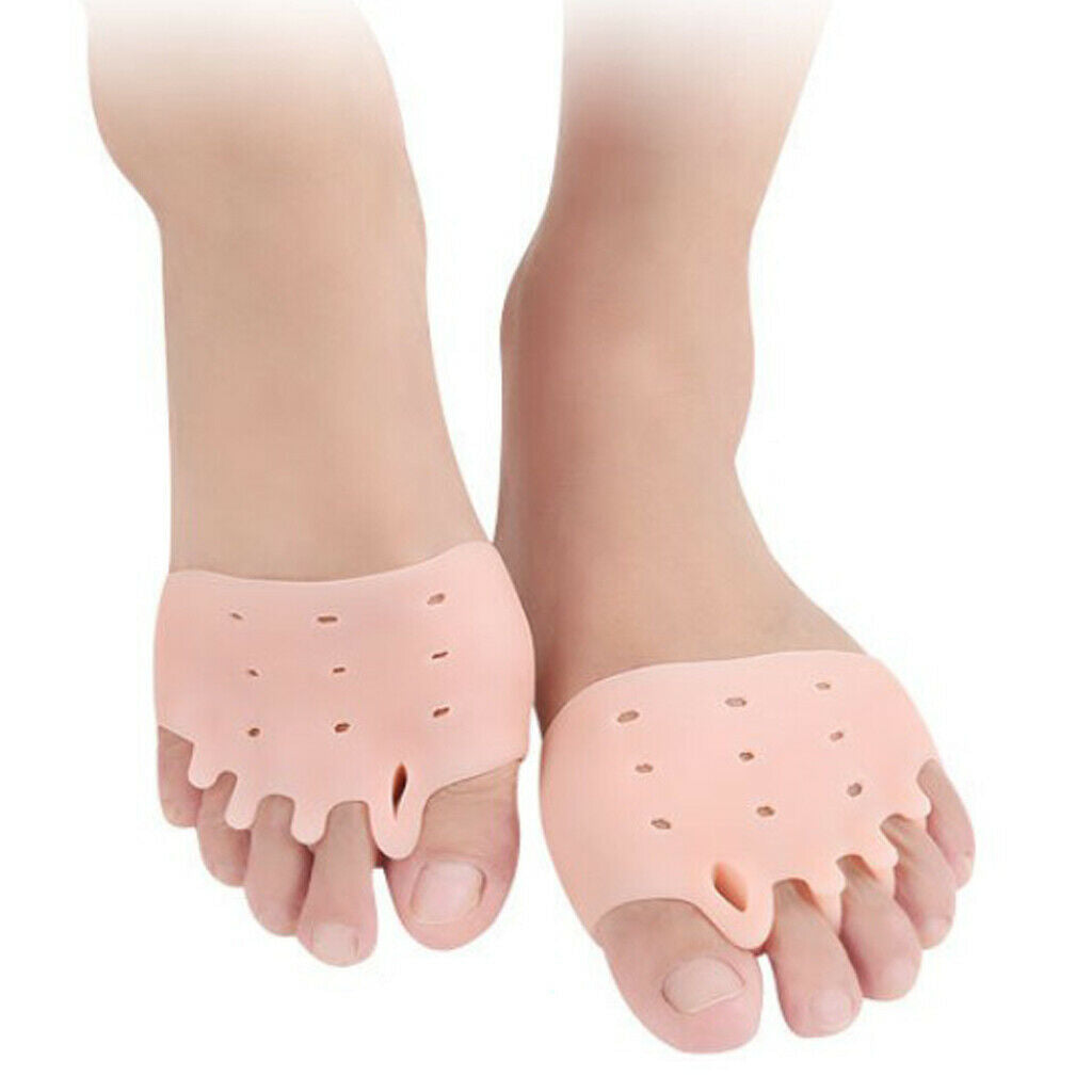 Set of 4 Gel Hallux Valgus Corrector Straightener Bone Spurs Toe Separators