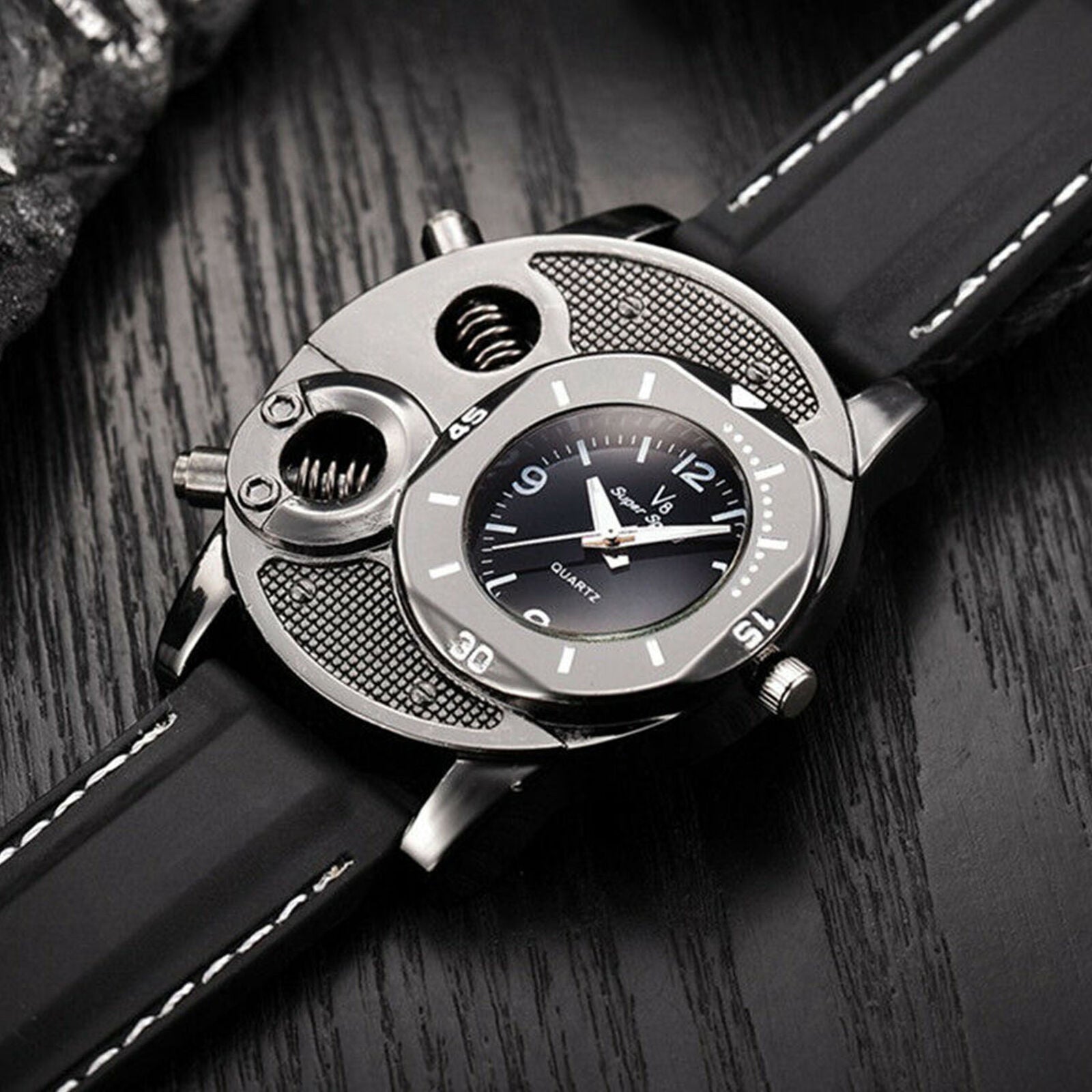 Men's Watch Luxury Stainless Steel Analog Quartz Sport Wrist Watches