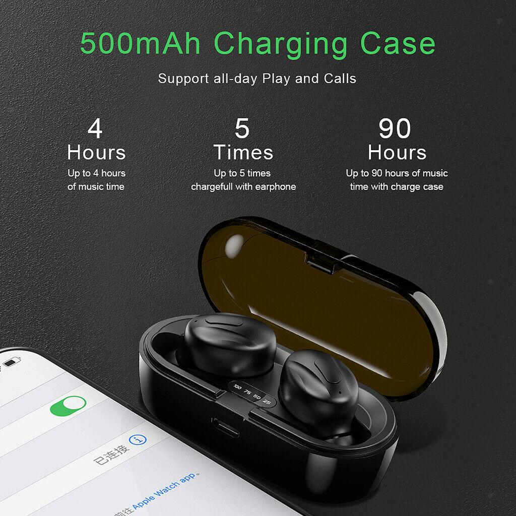 In-Ear Hifi Bluetooth 5.0 TWS Earphone Earbuds Headphone Headset With Mic
