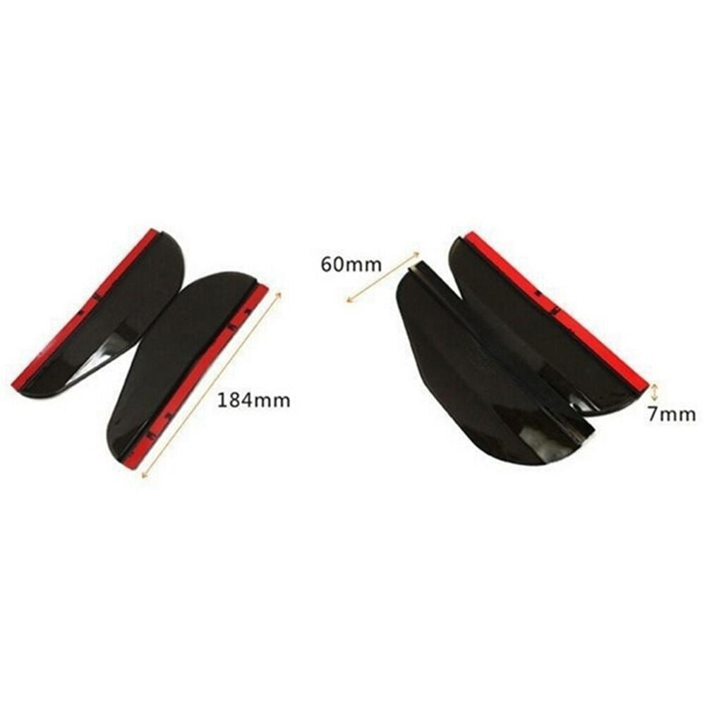 Black Car Rearview Mirror Rain Water Rainproof Eyebrow Cover Side Shiel.l8