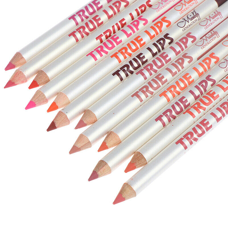 12 Colors Lipliner Pencil Waterproof Lip Eye Brow Cosmetic Makeup Colorful PBDA