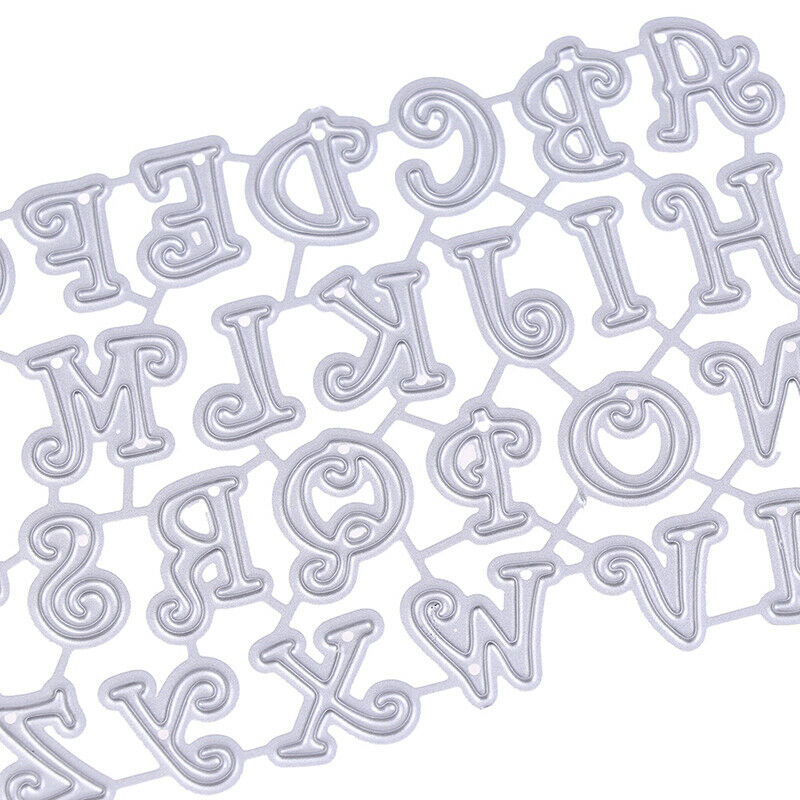 1 Set Letter Alphabet Metal Cutting Dies DIY Scrapbooking Paper Card Sten.l8