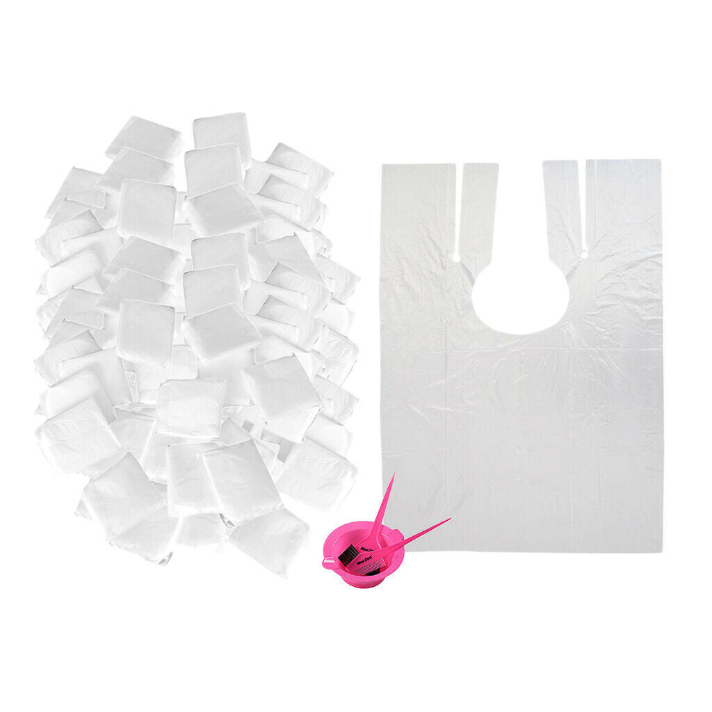 200x 120x90cm Home Hair Coloring Capes with Hair Dye Set Bowl Salon Use