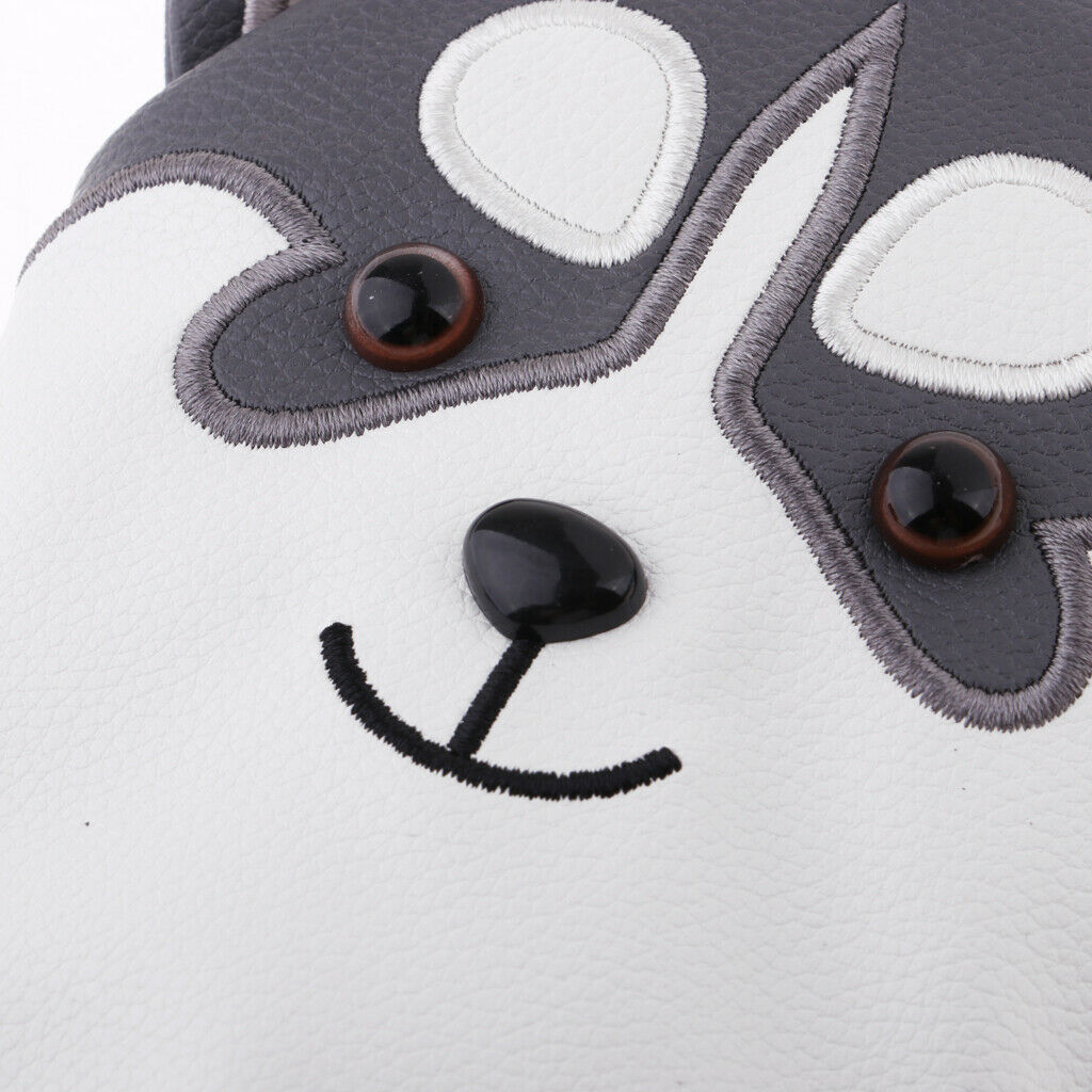 Golf Head Cover Driver Fairway Wood Covers Protector Bag Dog Pattern UT