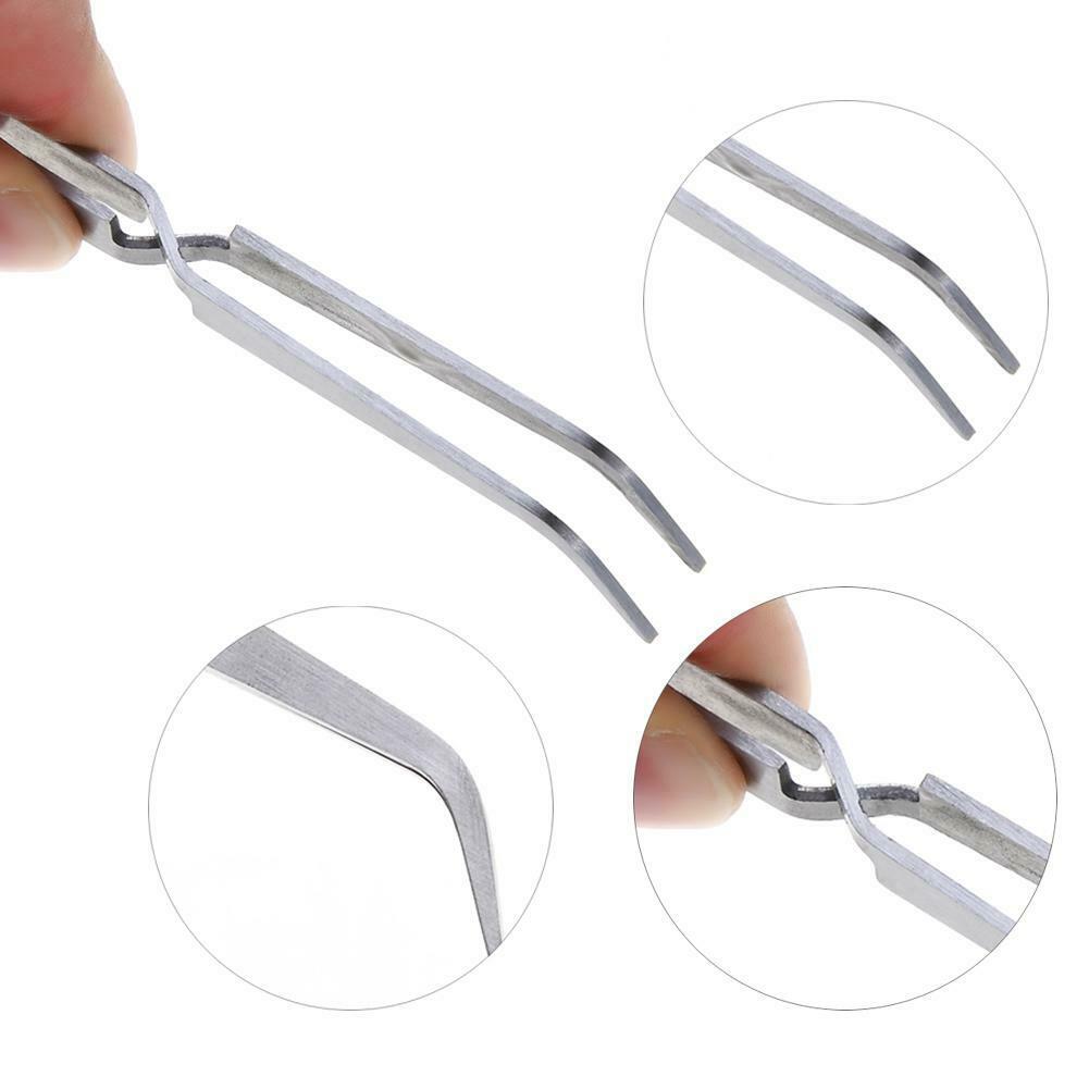 1pc Stainless Steel Nail Art Shaping Tweezer Clip for UV Gel Manicure Tool @
