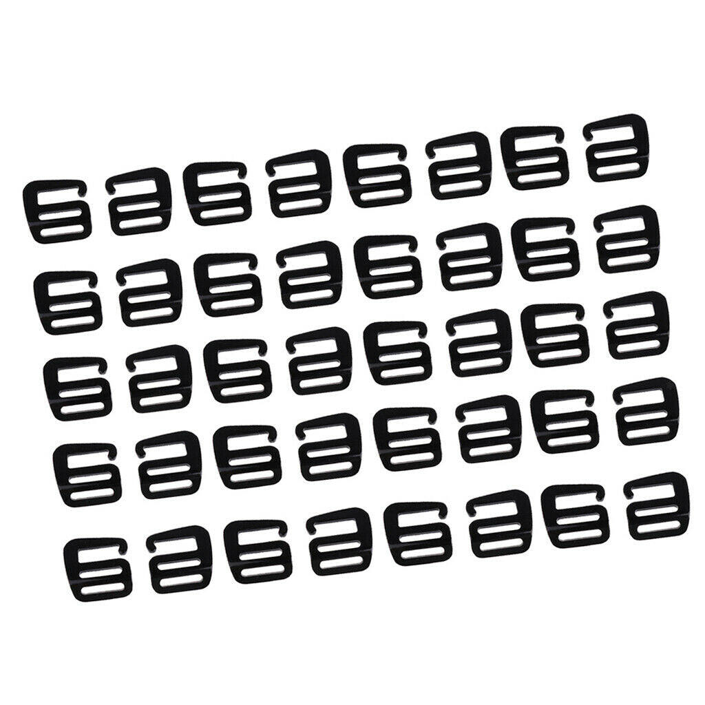40x 1in G Hook Outdoor Webbing Buckle Quick Release for Backpack Strap Belt 25mm