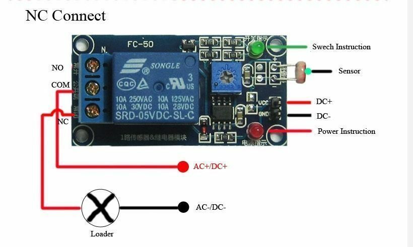 12V Soil Humidity Sensor Relay Soil Moisture Control sensor Auto Watering (L40)