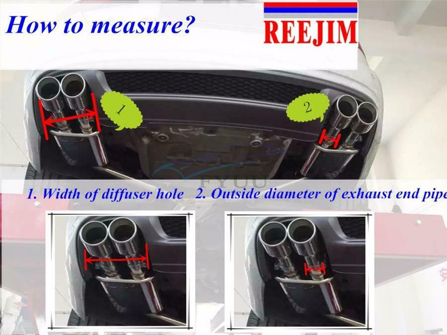 1× Angle Cut Toasted Blue Car Exhaust Tip For BMW F32 F33 N55 435i 440i 2014-Now