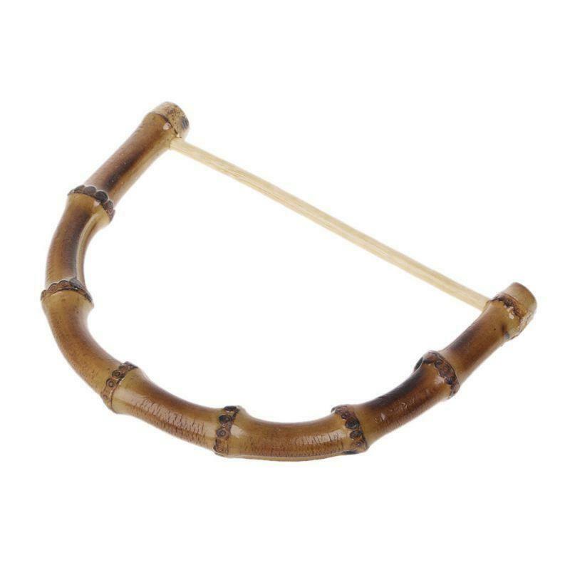 1pc Bamboo Bag Handle for Handcrafted Handbag DIY Bags Replacement Accessories