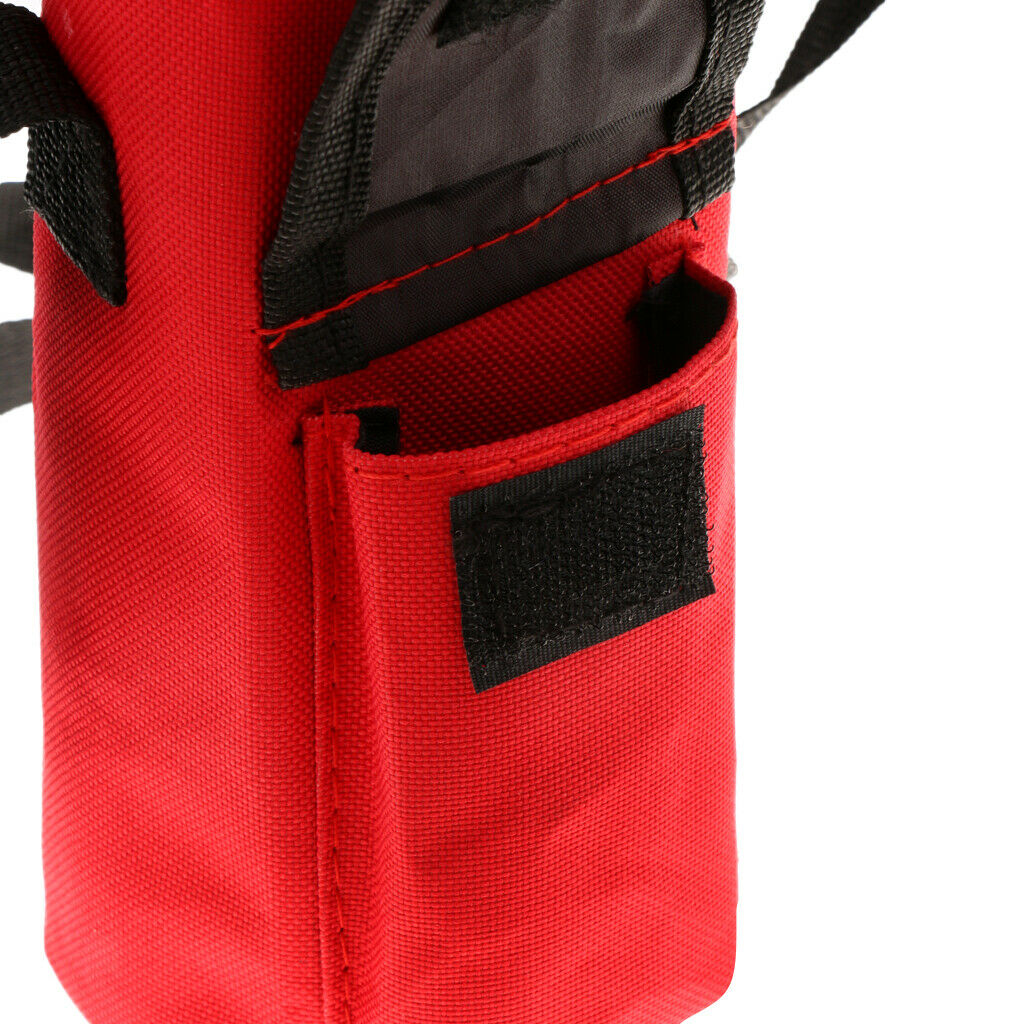waterproof bottle holder carrying bag with pocket red