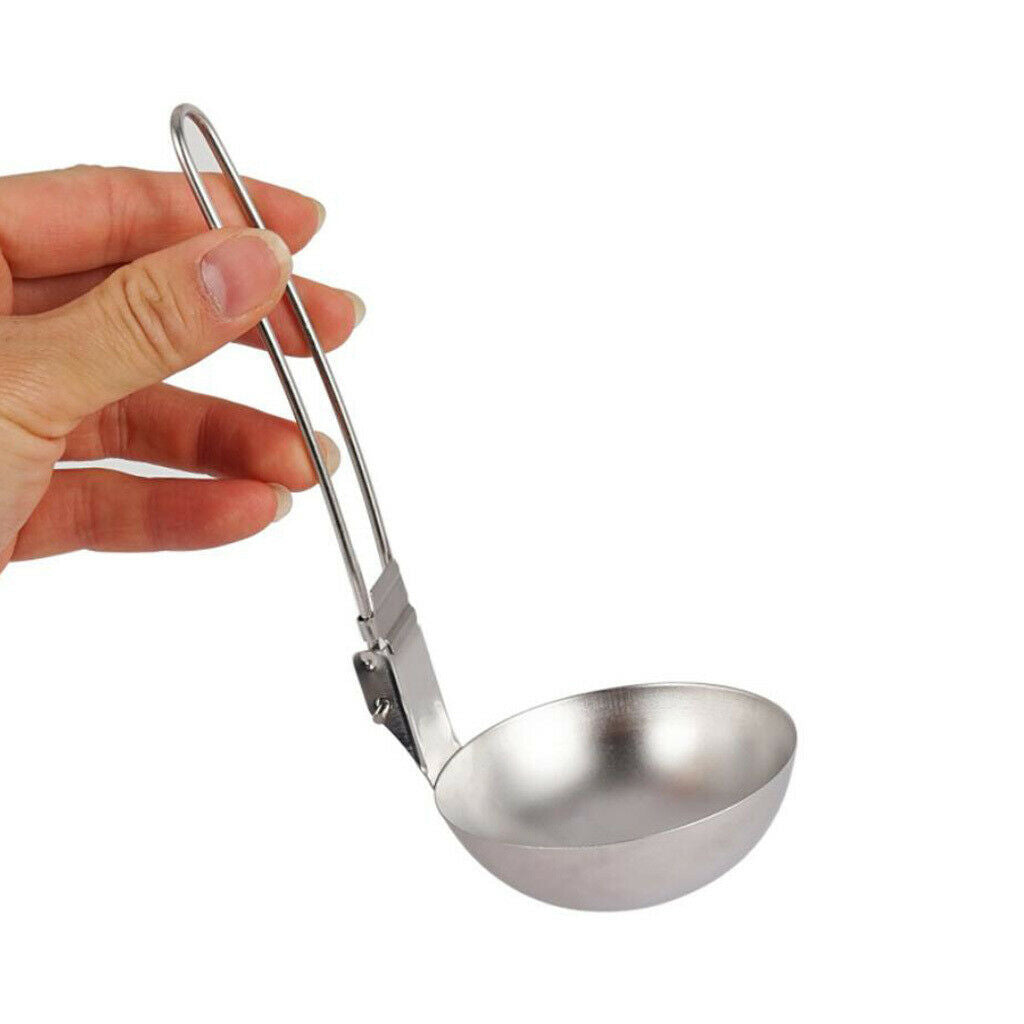 3x Camping Kitchen Utensils Soup Slotted Baking Cookware for BBQ Hiking