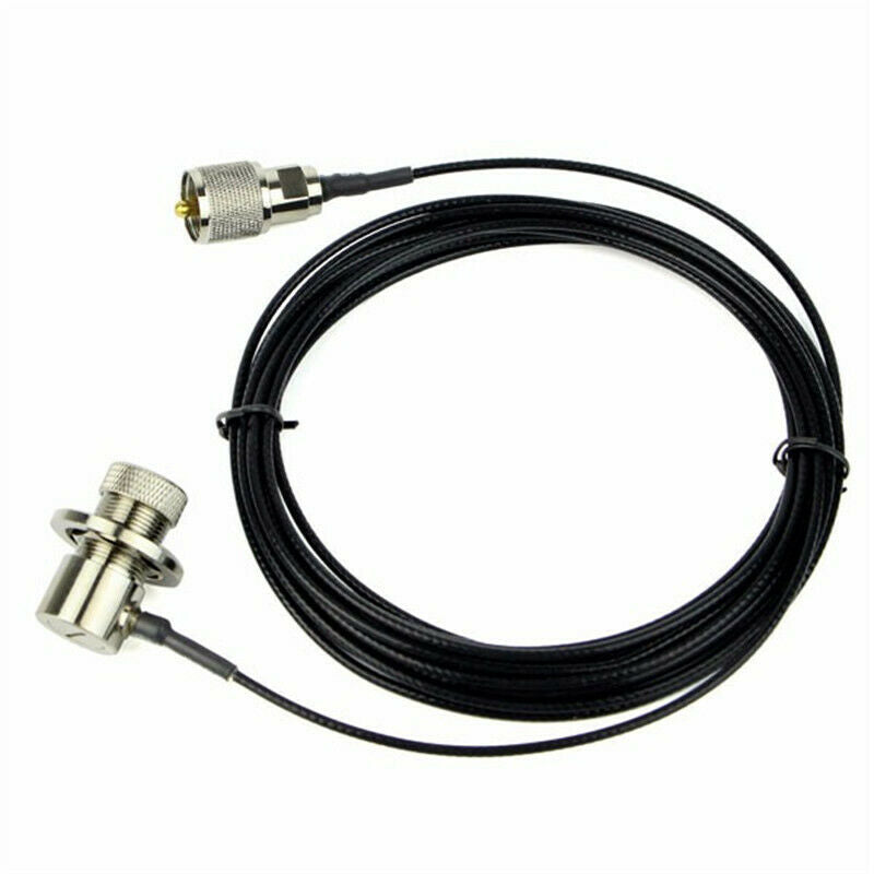 Black Coaxial Extend Cable 5 Meter Nagoya RC-316 PL-259 for Mobile Radio