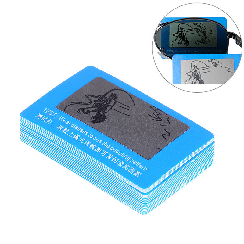 20pcs/set men ladies polarised polarized sunglasses shades test card ski fish>BD