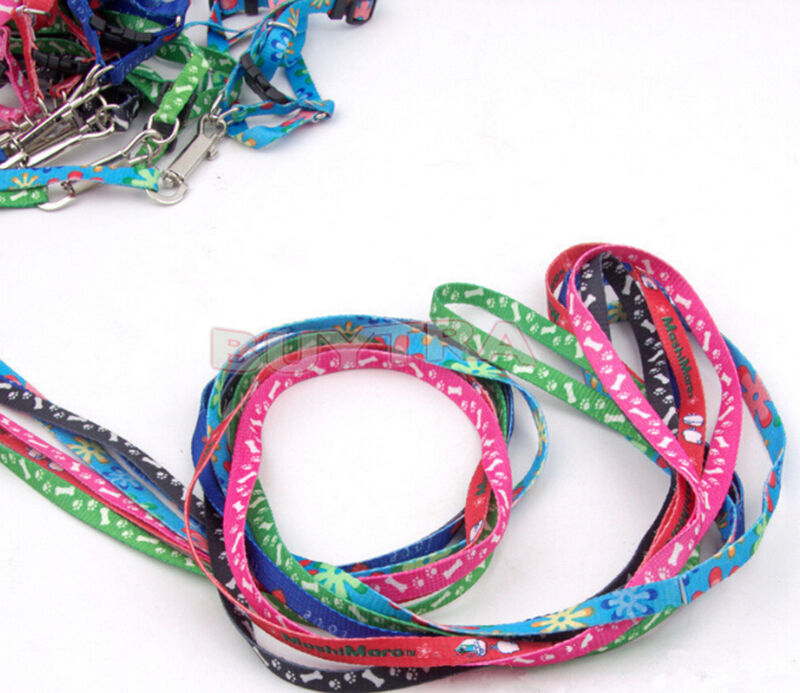 Pet Small Dog Puppy Cat Rabbit Kitten Nylon Harness Collar Leash Lead BD.l8