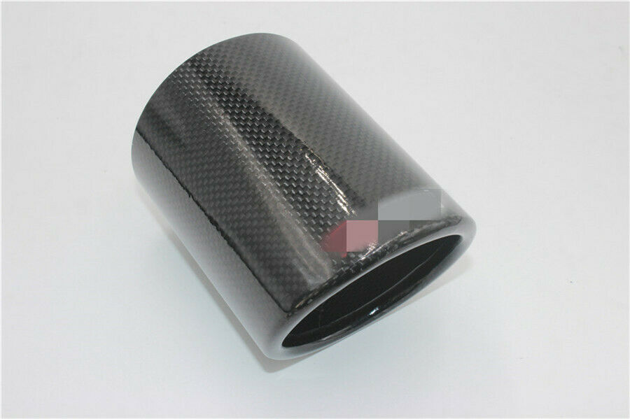 1PCS Carbon Fiber Outlet 89mm Exhaust pipe Cover Exhaust Muffler Pipe Tip Cover
