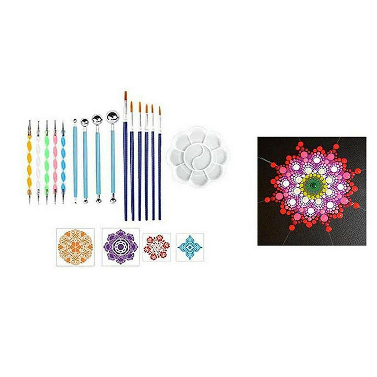 Mandala Dotting Tools Kit Rock Stone Painting Tools Set Canvas Art Craft