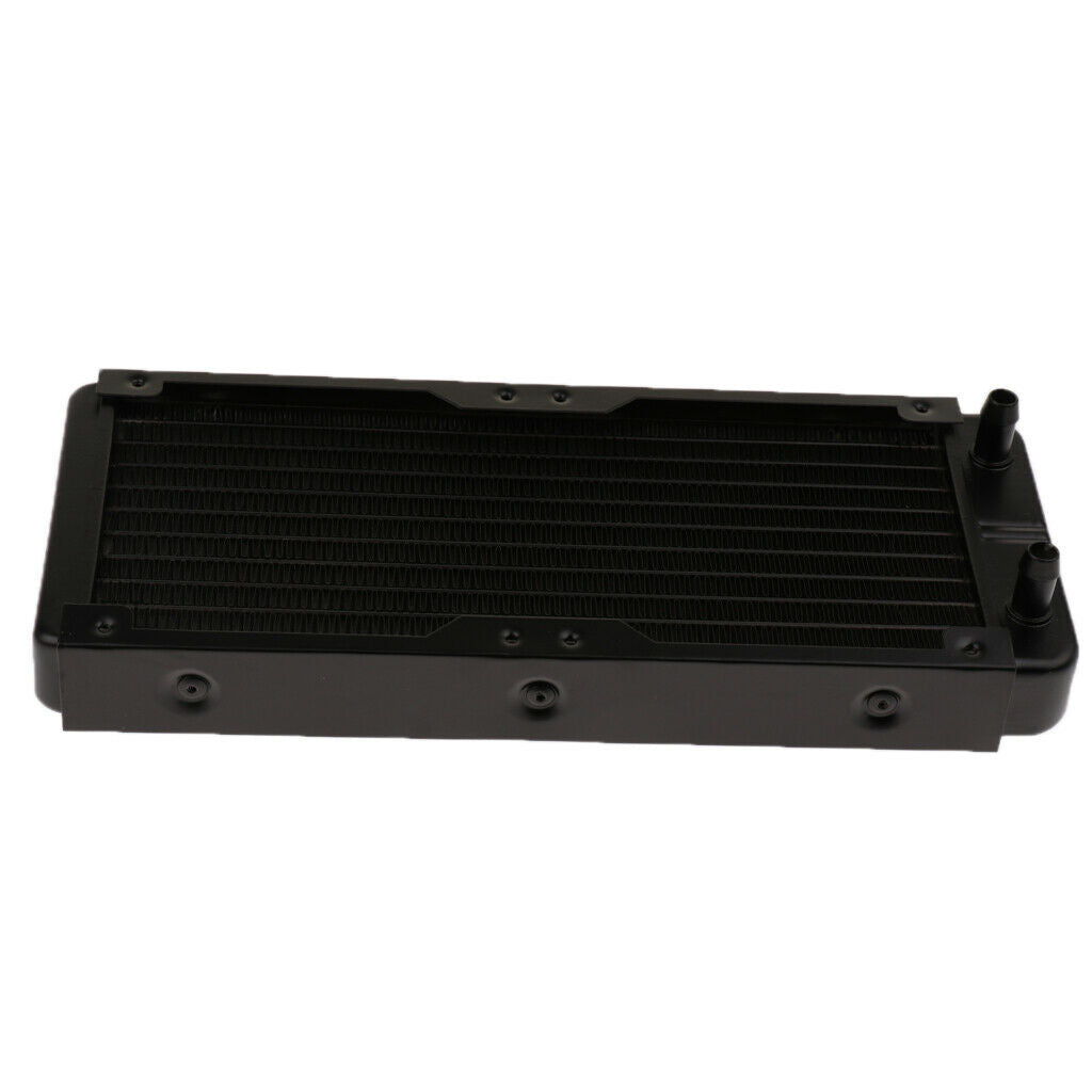 1Pcs Aluminum Computer CPU 10 Pipes Water-Cooling Heat Exchanger Radiator 240mm