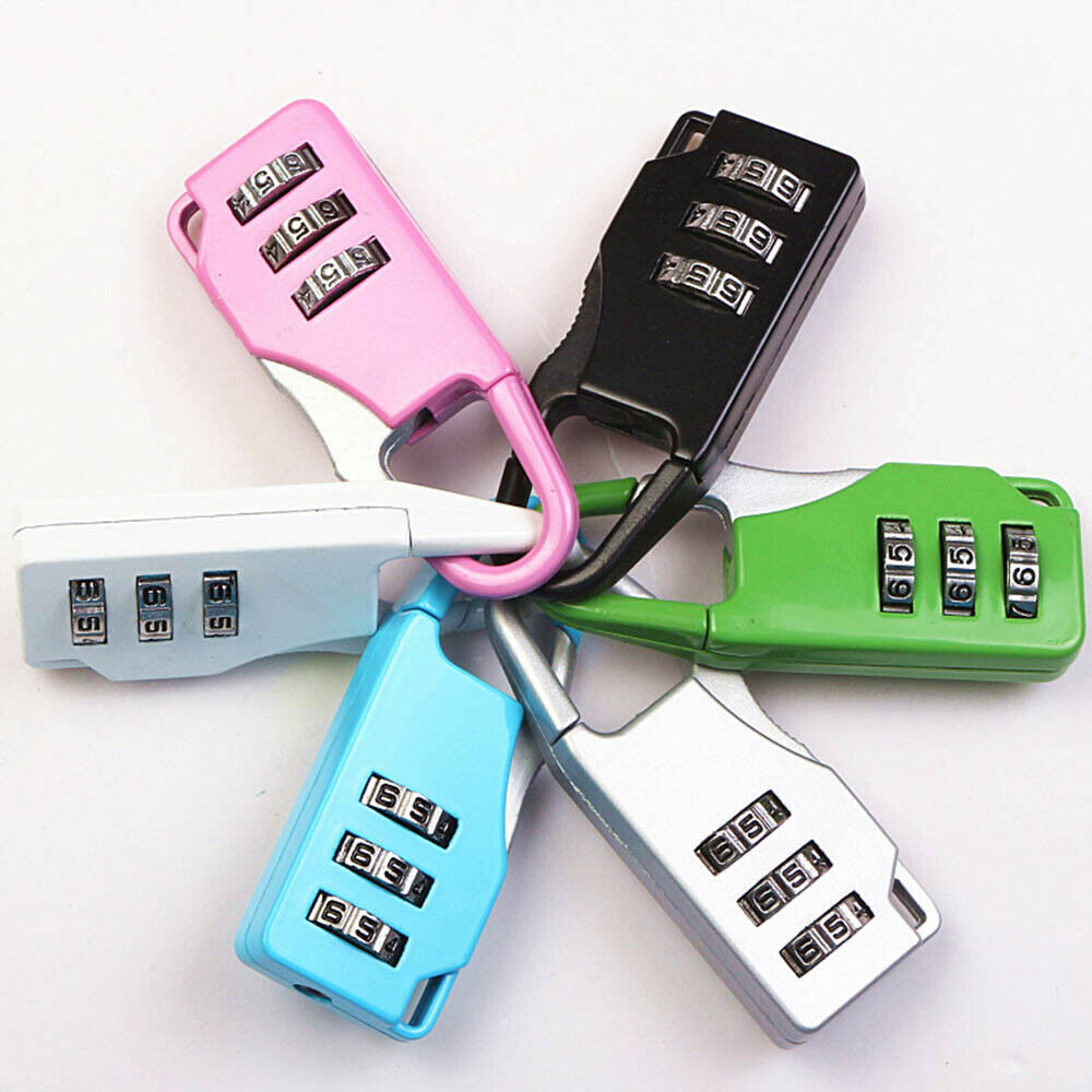 1PC Metal 3 Digit Mini Combination Code Password Gym Travel Luggage Lock