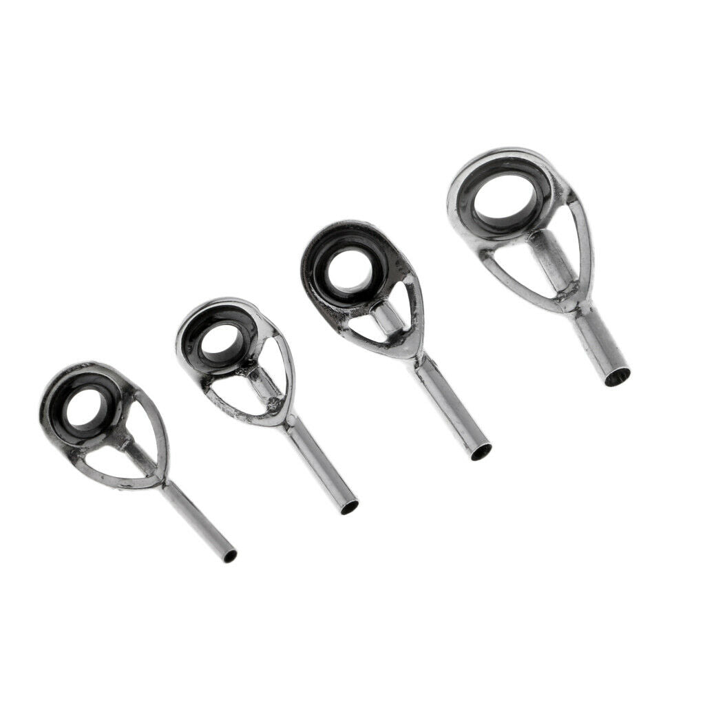 37Pcs Fishing Rod Guides Top Tips Ceramics Ring Repair Telescopic Rod Guides
