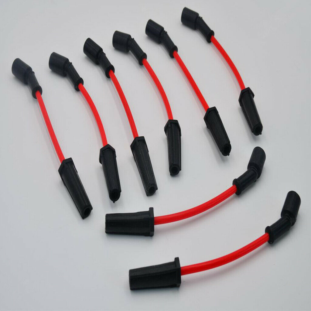 8pcs Engine Ignition Spark Plug Wire Set 10mm For  LS4 LS6 LS9 Car
