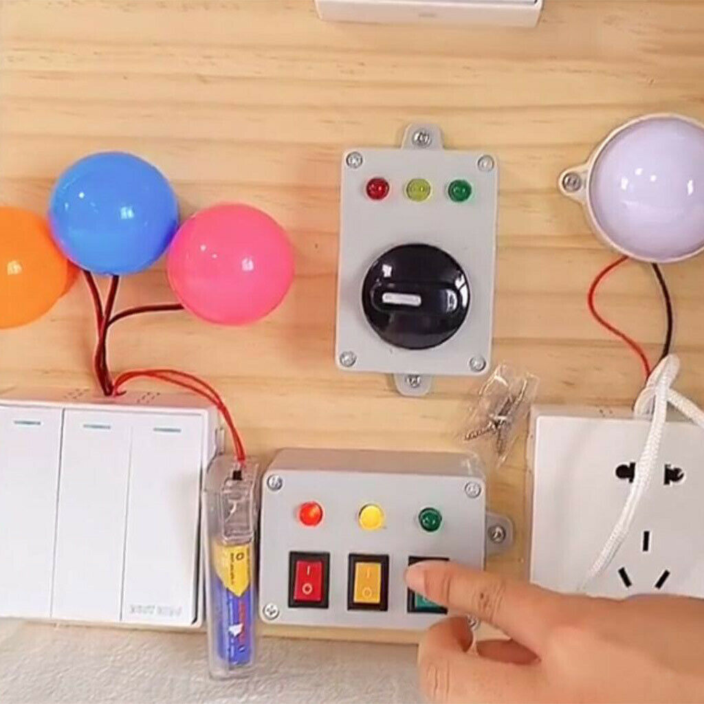 Mini DIY Busy Board Kit Traffic Light Stop Light With Switch Montessori Toys