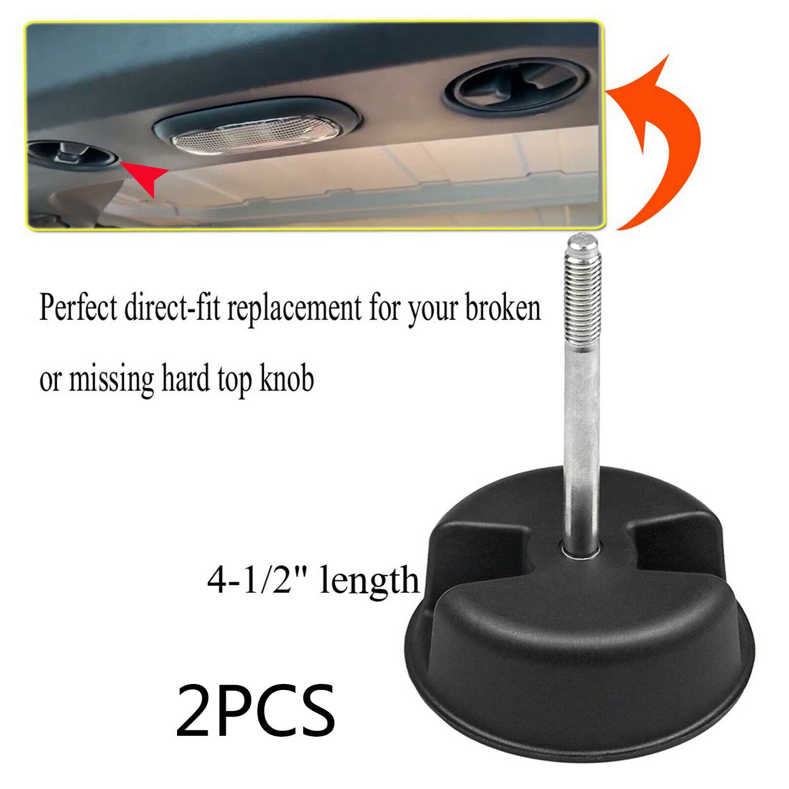 Hardtop Mounting Screw Knob for Jeep Wrangler JK 2dr 2007-2018 1CJ57DX9AC