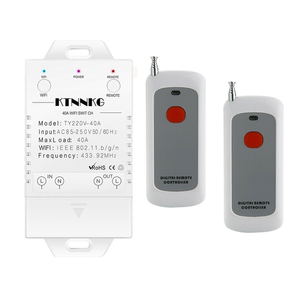 Smart Pump Switch Water Heater Timer Wi-Fi Remote Control Switch 4000W
