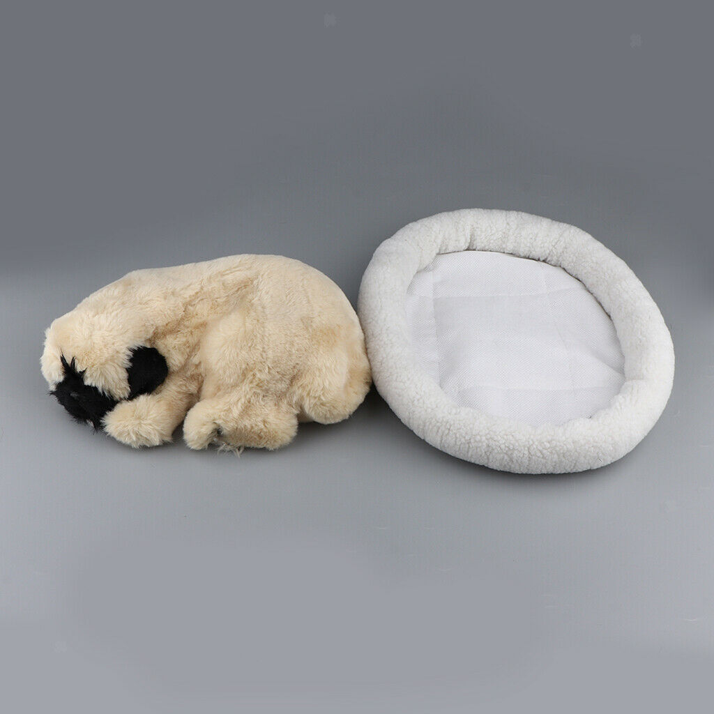 Simulation Dog with Breath Stuffed Animal Ornament Home Decor Pug