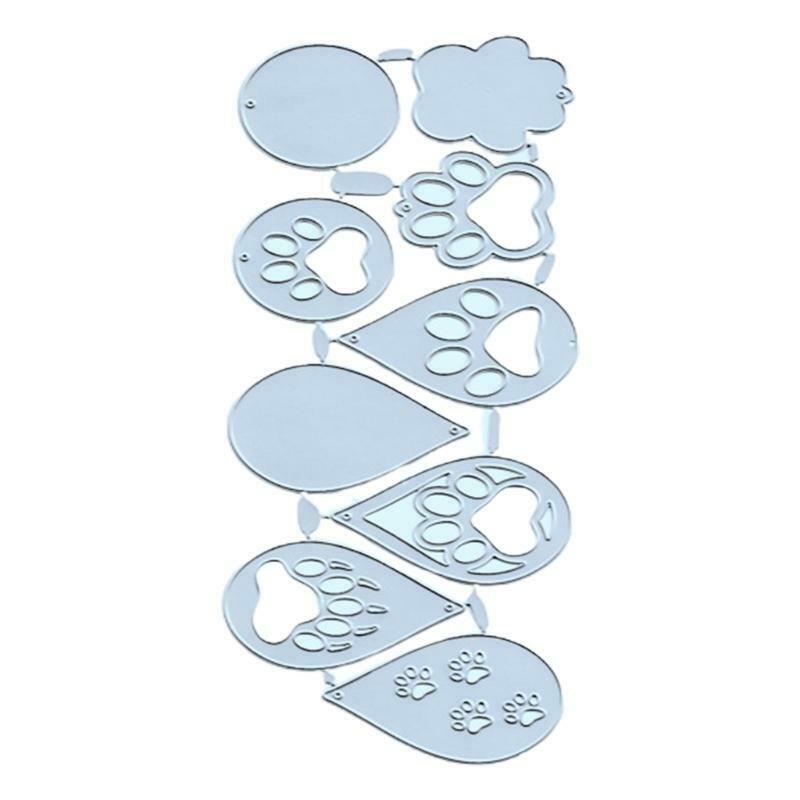Earring Die Cuts, DIY Scrapbook Paw Teardrop Cutting Dies for Making Earrings