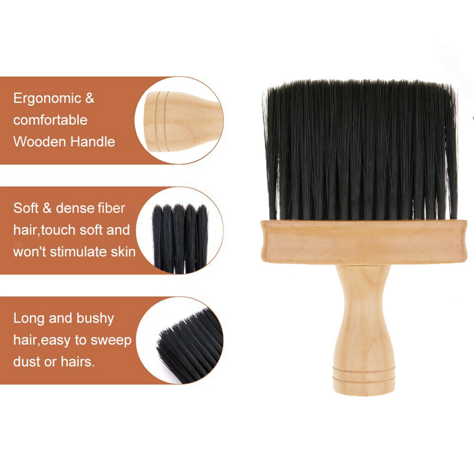 Barber Styling Cutting Neck Duster Brush Broken Hair Sweeping Brush Tool