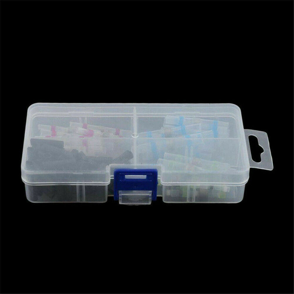 Waterproof 100PCS Solder Sleeve Heat Shrink Tube Wire Terminals Connector 4 Size