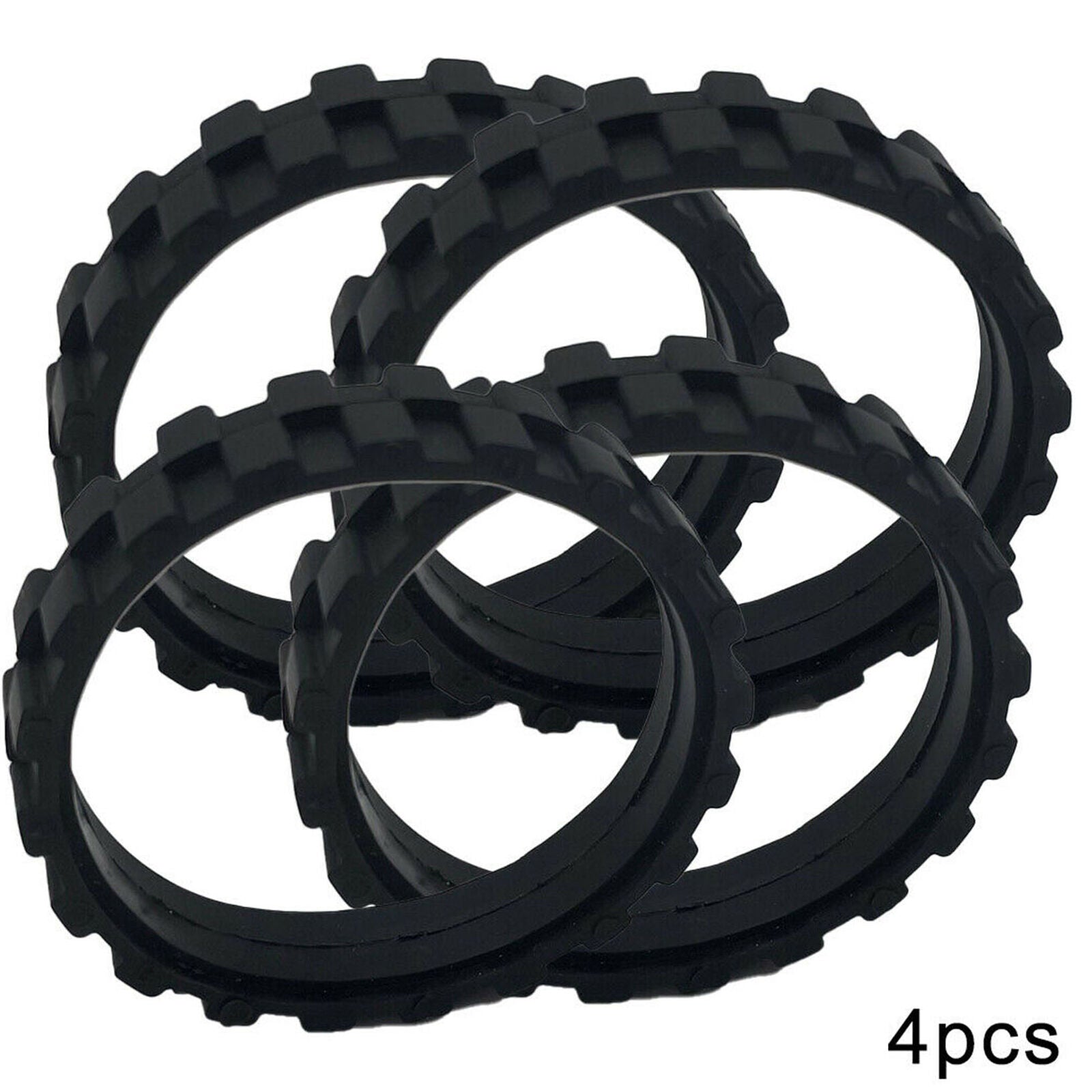 4pcs Tires For IROBOT ROOMBA 500,600,700,800,900 Series Anti Slip Wheel Black