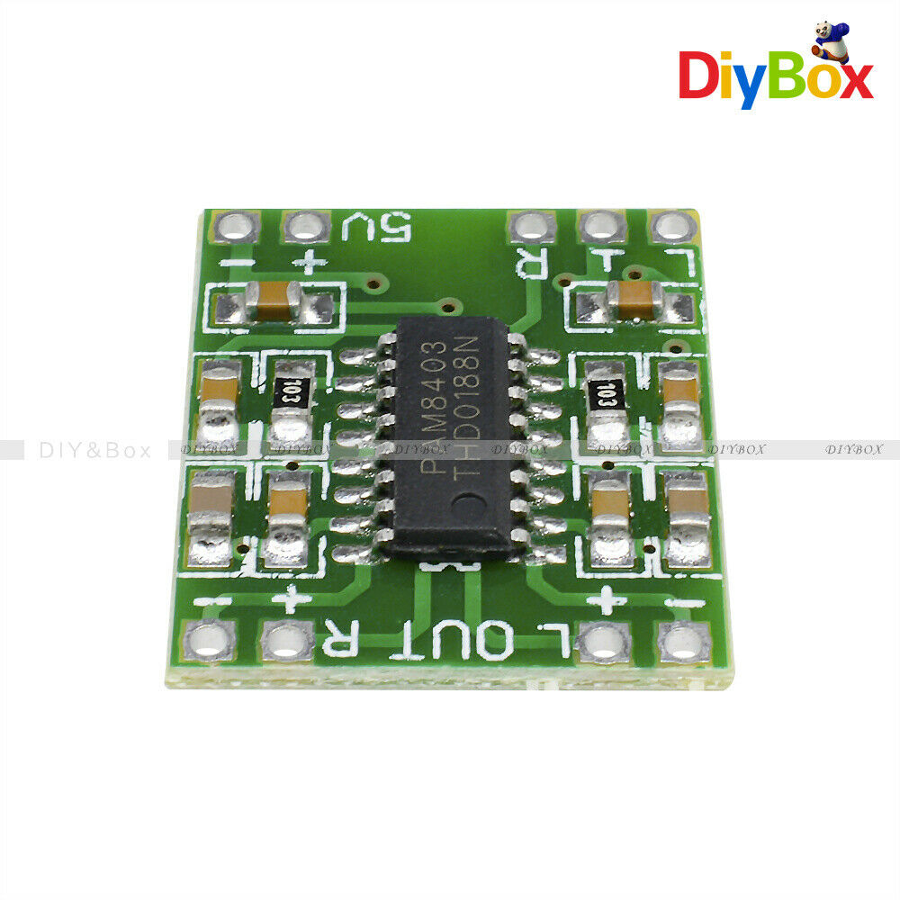 10PC Mini PAM8403 Audio Module 5V Digital Amplifier Board Class D 2*3W USB Power